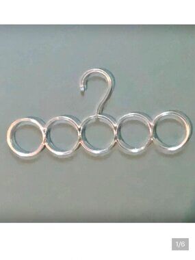 Clear Acrylic Scarf Organizer Hanger Holder for Pashmina Shawls Wraps